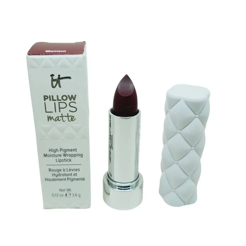 It Cosmetics Pillow Lips Matte High Pigment Moisture Wrapping Lipstick Moment - Picture 1 of 3
